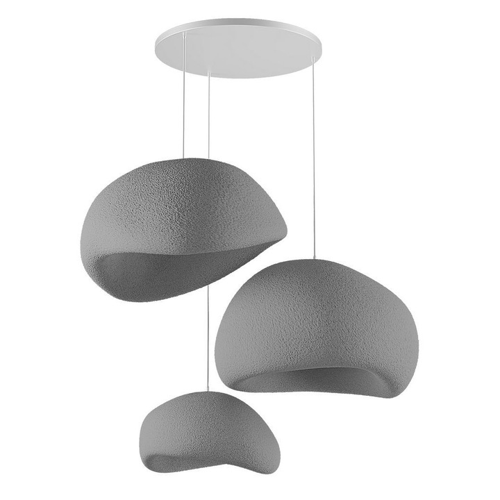 Lustra Opviq, gri beton, inaltime ajustabila