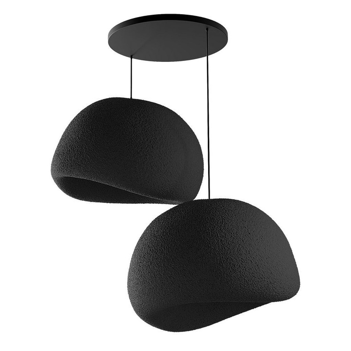 Полилей Opviq, модел 5B, черен, 50x45x32см, регулируема височина 35-120см