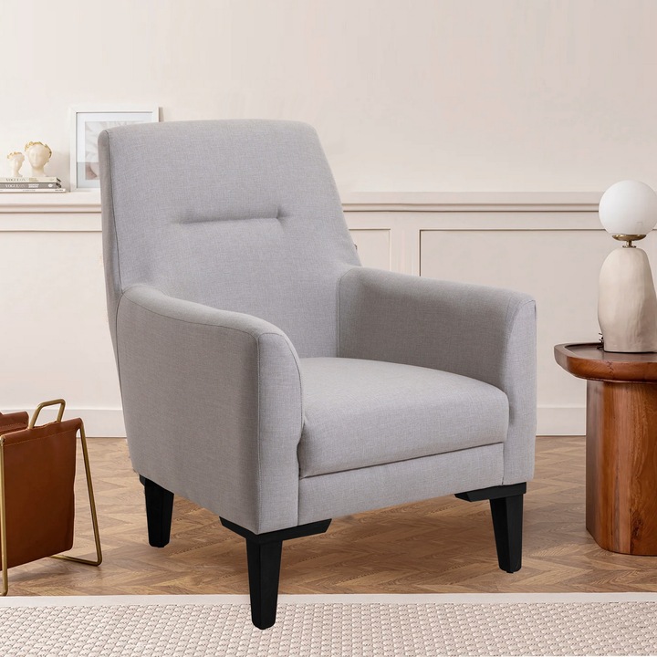 Fotel Wing Chair, Atelier Del Sofa, krém, 70x93x76cm, fa lábak