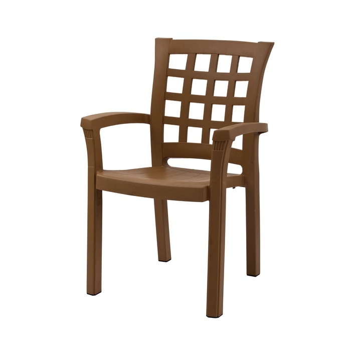 Scaun Woody Fashion, Brown, 58x88x57cm, 100% polipropilena