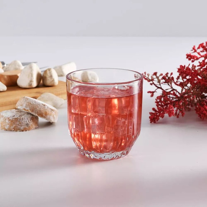 Hermia Concept pohárkészlet, 3 darabos, átlátszó, 10.2x10.2x8.8cm, 300ml