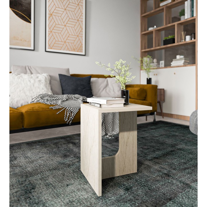 Masuta laterala, Woody Fashion, 35x47x35cm, 100% melamina, disassembled