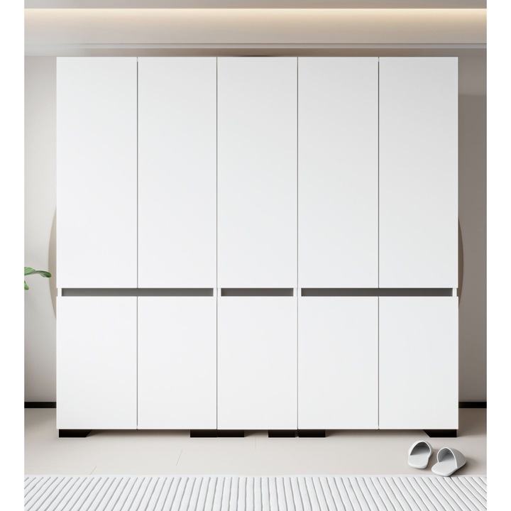 Dulap, Woody Fashion, 607, alb, rafturi, 225x210x52cm