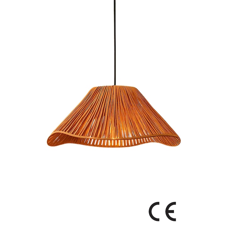 Candelabru Opviq, plastic, culoare chihlimbar, inaltime ajustabila 16-52cm