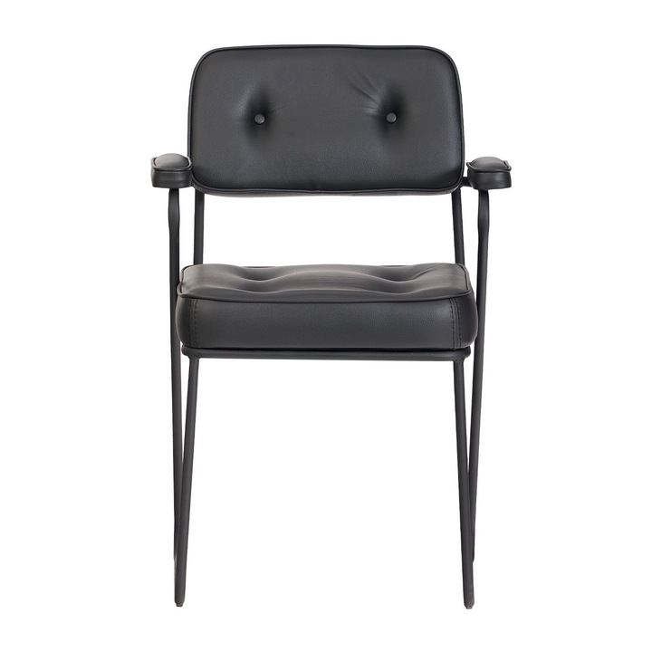 Scaun birou Woody Fashion 991, negru, 47x60x87cm, cu roti silentioase