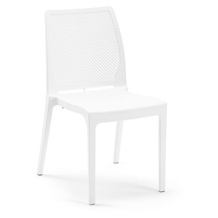 Scaun Woody Fashion, alb, 57x85x46cm