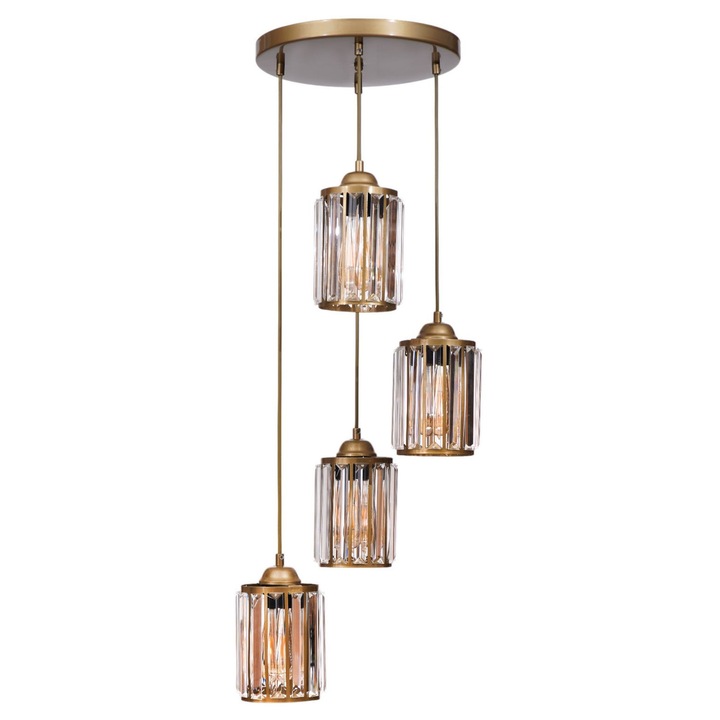 Lustra, Opviq, 010, aurie, dimensiuni 80cm