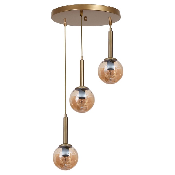 Candelabru, Opviq, Miere / Auriu, 80cm