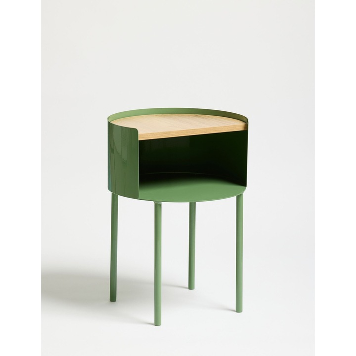 Masa laterala, Woody Fashion, Matcha, 40x40x56cm