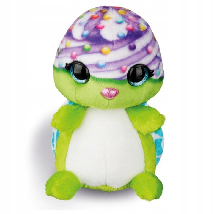 Broasca de plus NICI, 24cm, moale, cu ochi luminoși