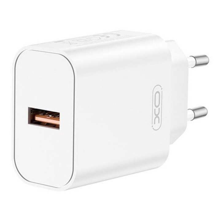 Xo ce33 hálózati töltő usb aljzat, 18w, gyorstöltő 3.0, fehér