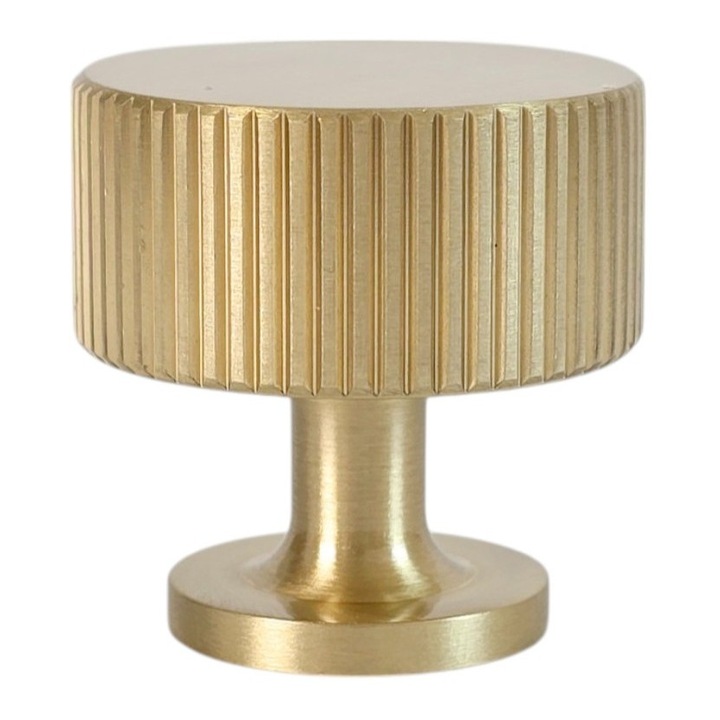 Maner de mobilier, auriu, 28x28x28mm, set 1 maner + suruburi