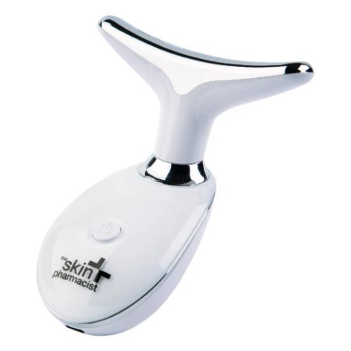 Masaj facial cu LED, THE SKIN PHARMACIST, 3 functii, 3 niveluri de intensitate, alb