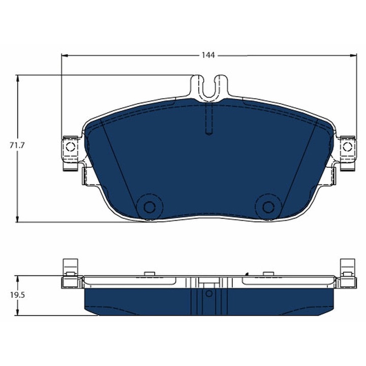 Fékbetét készlet, tárcsafék Gdb1932Bte Mercedes-Benz B-osztály