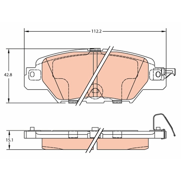 Fékbetét készlet, tárcsafék Gdb2163 Mazda Cx-5