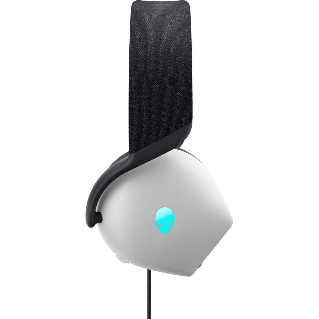 Căști de gaming Dell AW520H Alienware cu fir albe, 227312, Microfon/Căști