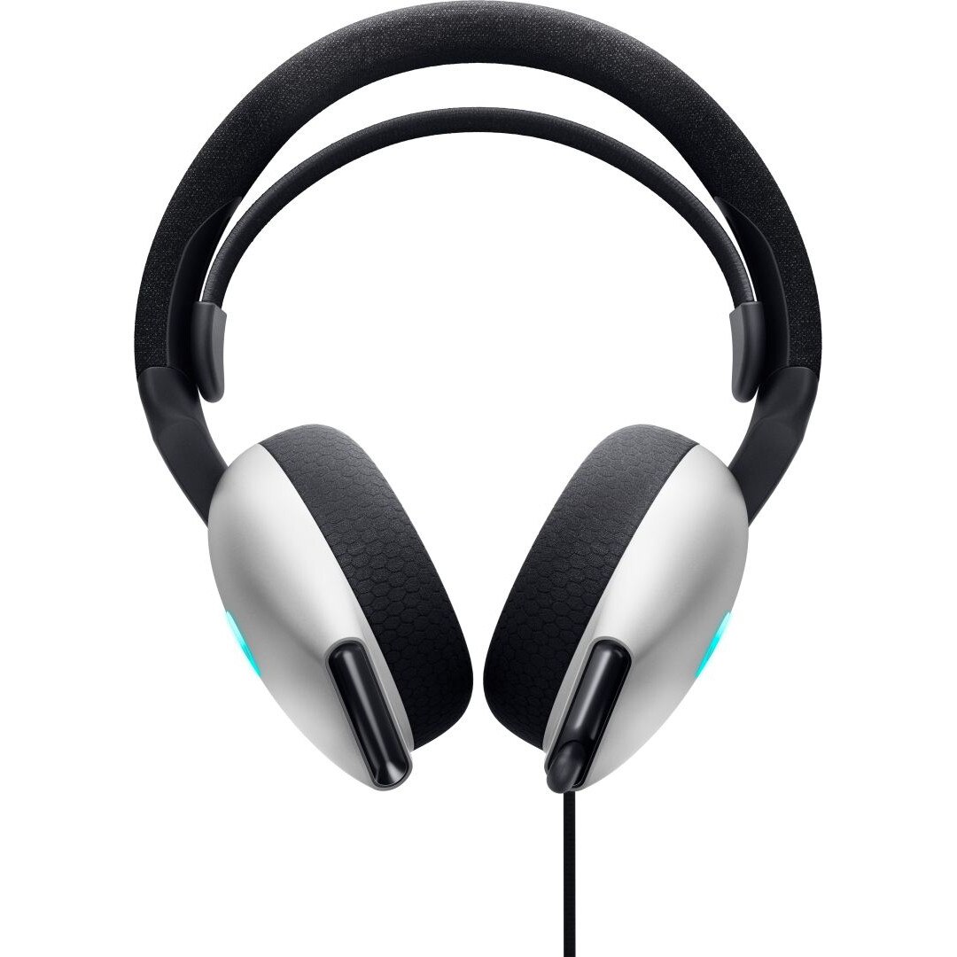 Căști de gaming Dell AW520H Alienware cu fir albe, 227312, Microfon/Căști