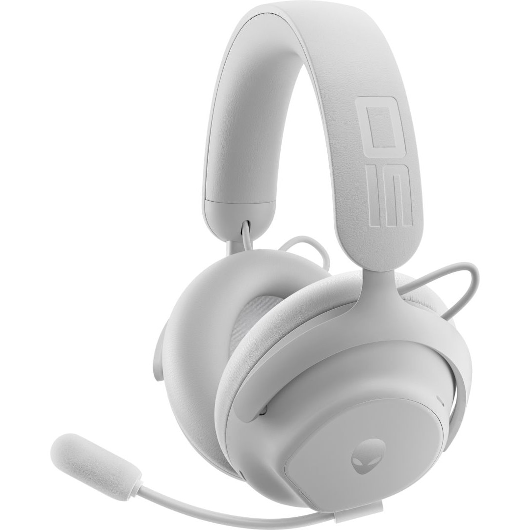 Casti gaming wireless, Dell Alienware Pro, 7.1, alb, USB