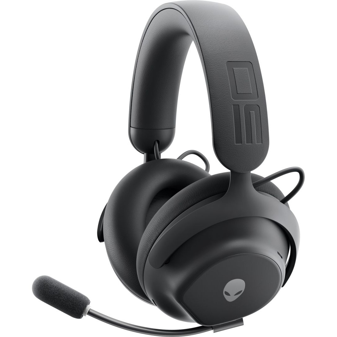 Casti gaming wireless, Dell Alienware Pro, 7.1, Bluetooth, negru