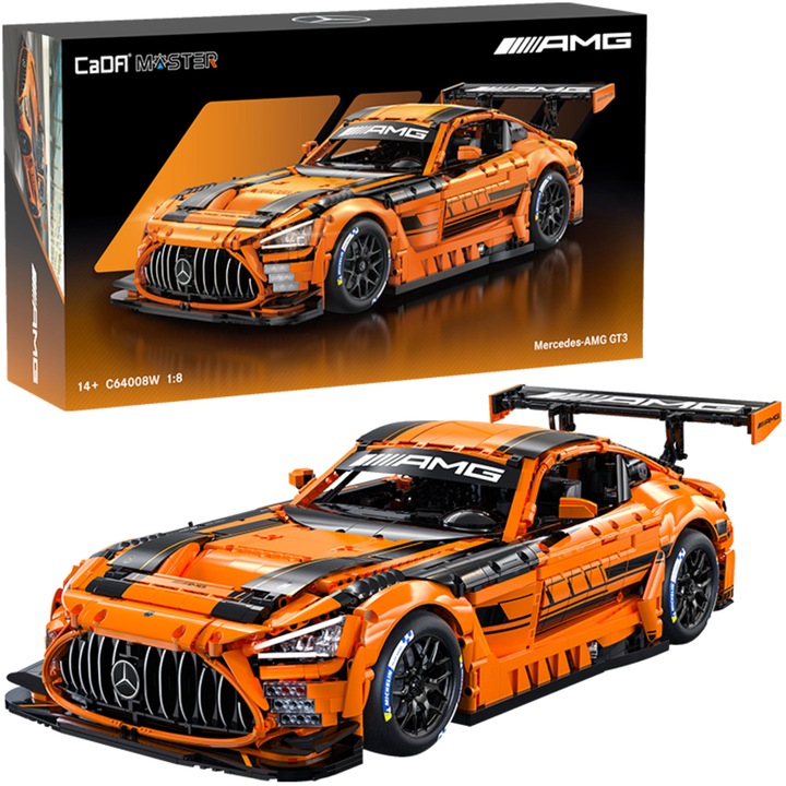 Blocuri de constructie CaDA Master Mercedes AMG Sport Car 59 cm Masina de curse 5466 piese