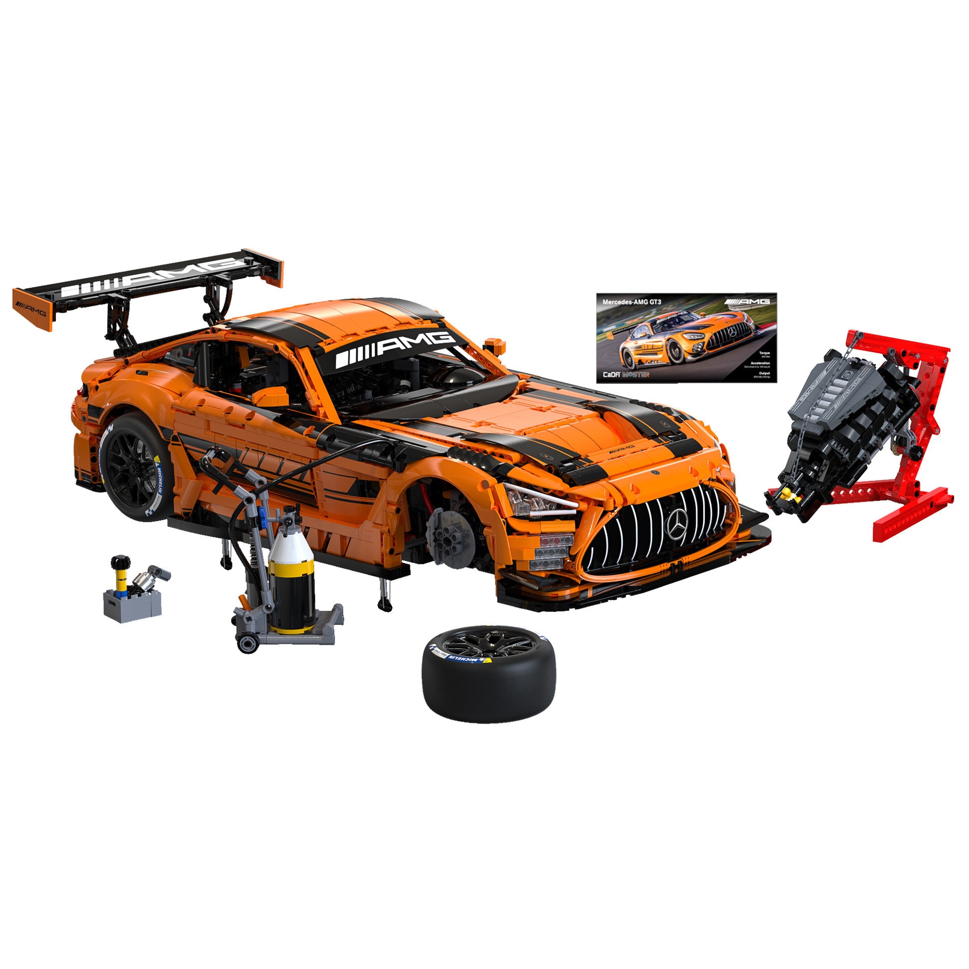 Blocuri de constructie CaDA Master Mercedes AMG Sport Car 59 cm