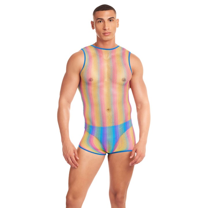 Fehérnemű szett, Rainbow Party, Többszínű, L/XL