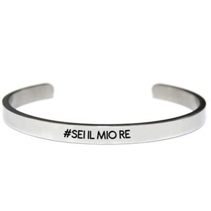 Bratara Femeie CO88 Collection, argintiu, 8CB-19039