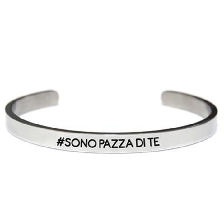 Bratara dama CO88 Collection, argintiu, 8CB-19046