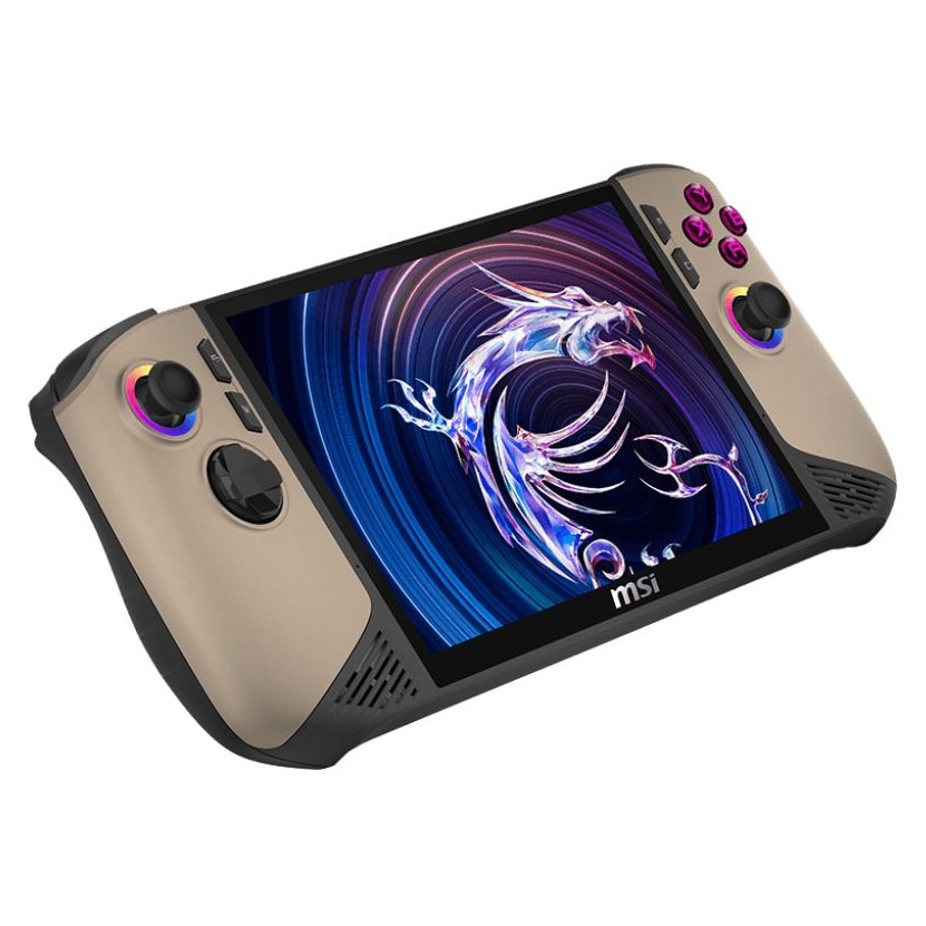 Consola Msi Claw 8 AI+ A2VM, negru/auriu, RGB
