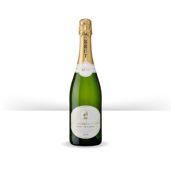 Spumant Duchesse de Paris Blanc de Blancs, galben-pal, 0.75 l