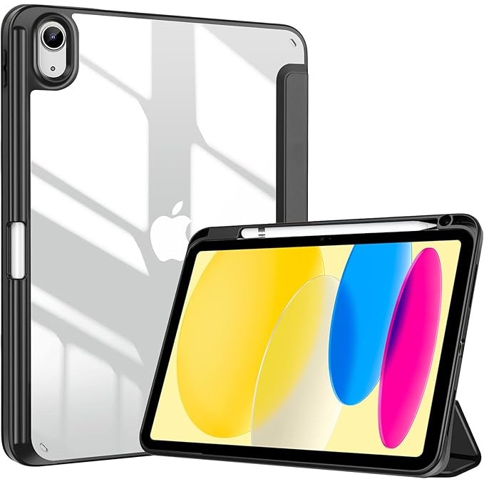 Husa pentru Tableta iPad 11 (A16) 2025 / iPad 10 2022 10.9 inch, cu slot pentru stilou, negru