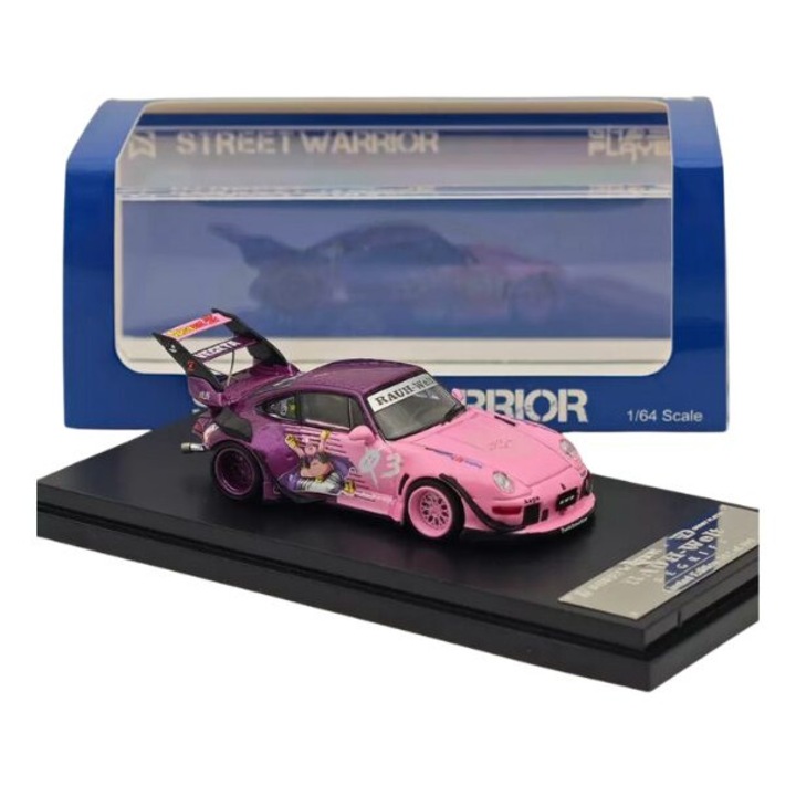 Macheta auto Porsche Rwb 993 Street Weapon többszínű 1:64, fém modell