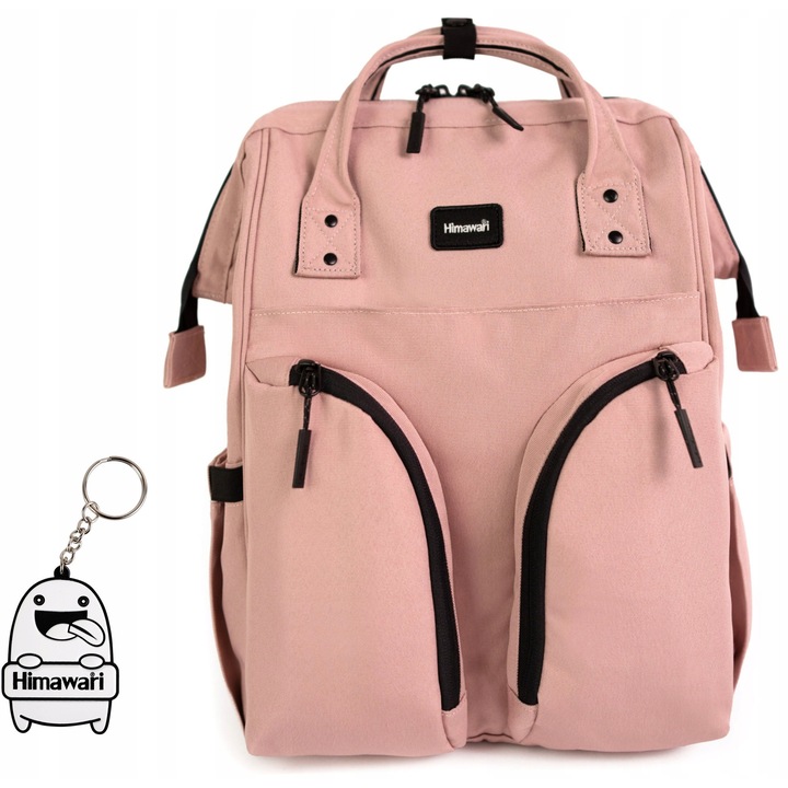 Rucsac Himawari Kiddo M, urban, sport, culoare piersica, dimensiuni 28x15x40cm
