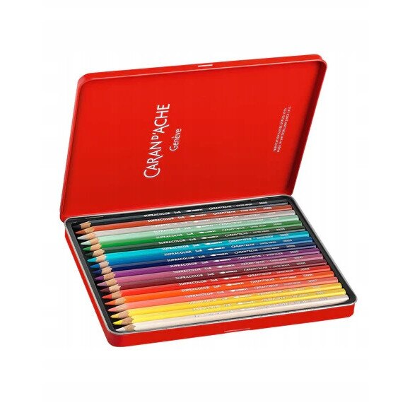Set creioane acuarele Caran d'Ache Supracolor, editie speciala, 18