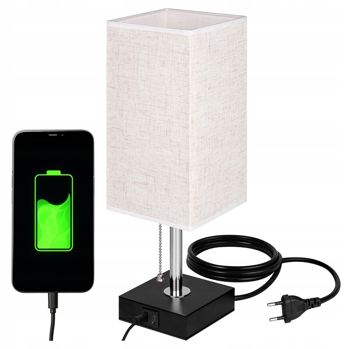 Lampa birou LED MasterLED Boro, ajustabilă, USB-A/C, design modern, 120cm