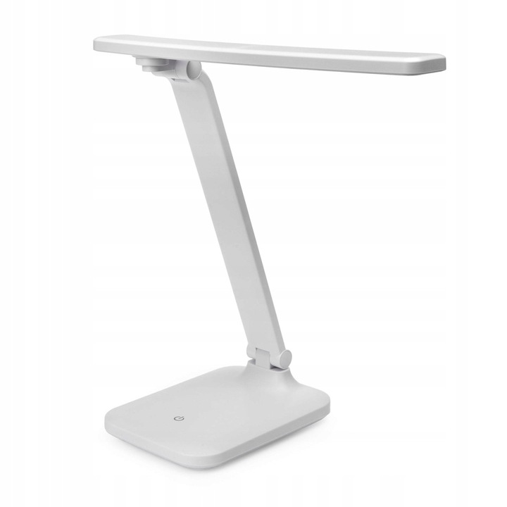 Lampa birou LED PLATINET Remus, 5W, alba, incarcare wireless, USB, 23cm