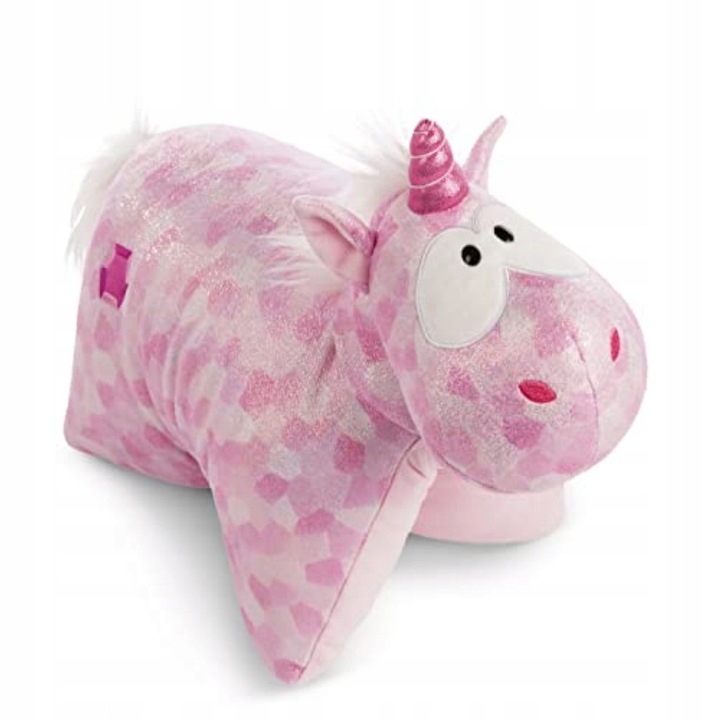Papusa de plus NICI Unicorn Pink Diamond, 40x30 cm, moale, roz