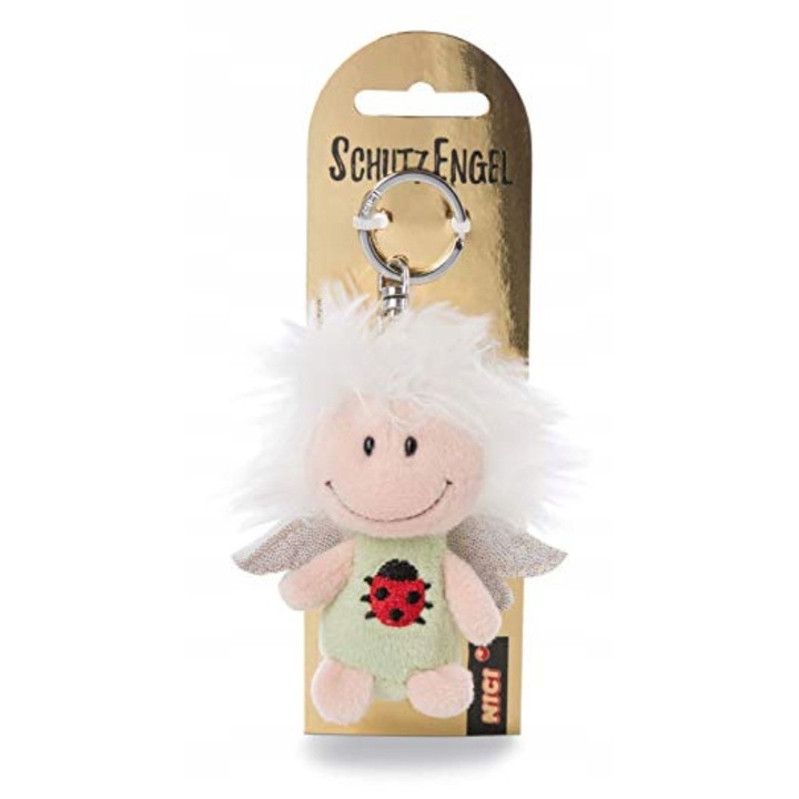 Breloc chei NICI Inger Pazitor, buburuza, 7 cm, design simpatic