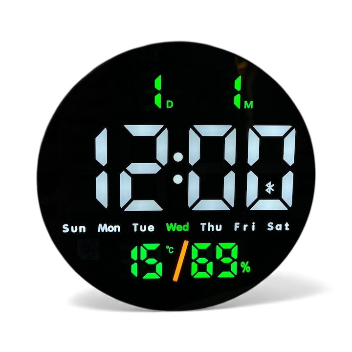 Ceas Digital de Perete cu Bluetooth Fenar
