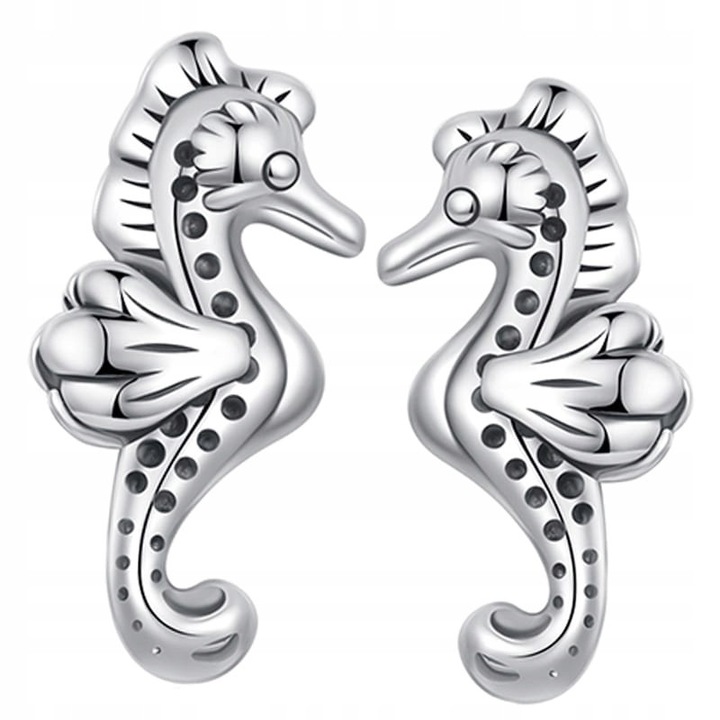 Cercei din Argint 925, Trusky, design calut de mare, argintiu, pentru fete