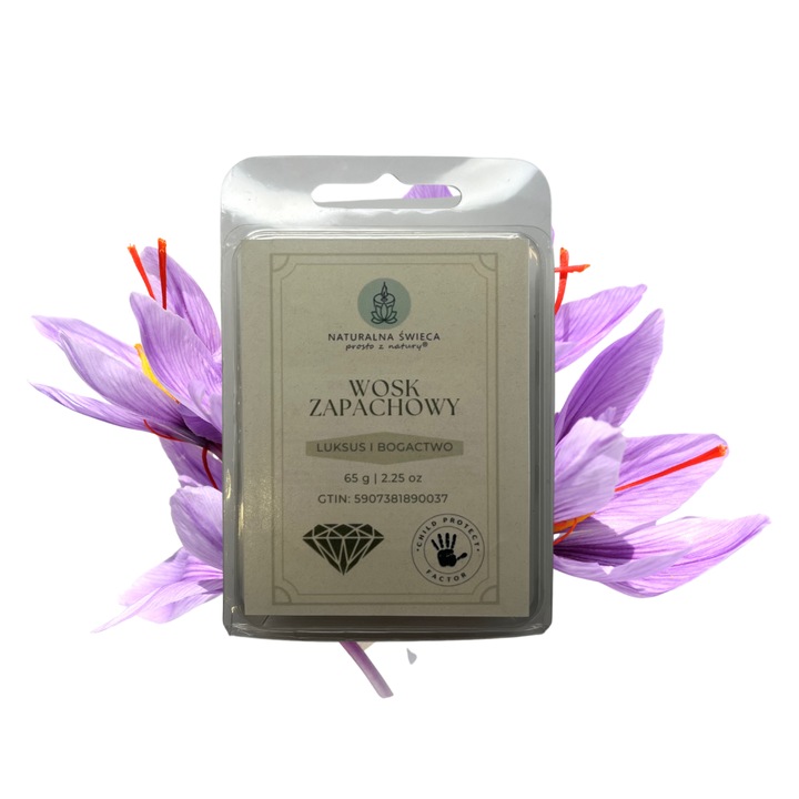 Lumanare parfumata Naturalna Swieca prosto z natury, cedru si sofran, 65g (6 buc)