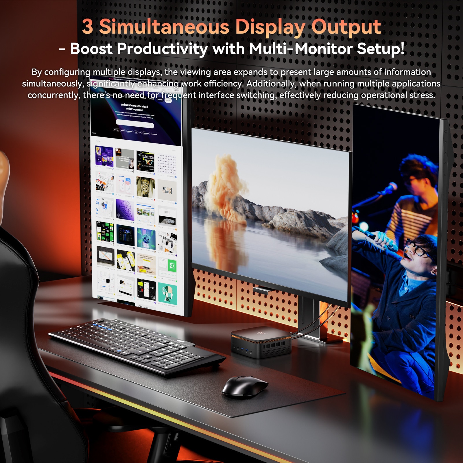 Mini PC NiPoGi, AMD Ryzen 3 4300U, 16 GB RAM + 512 GB SSD, 4K UHD