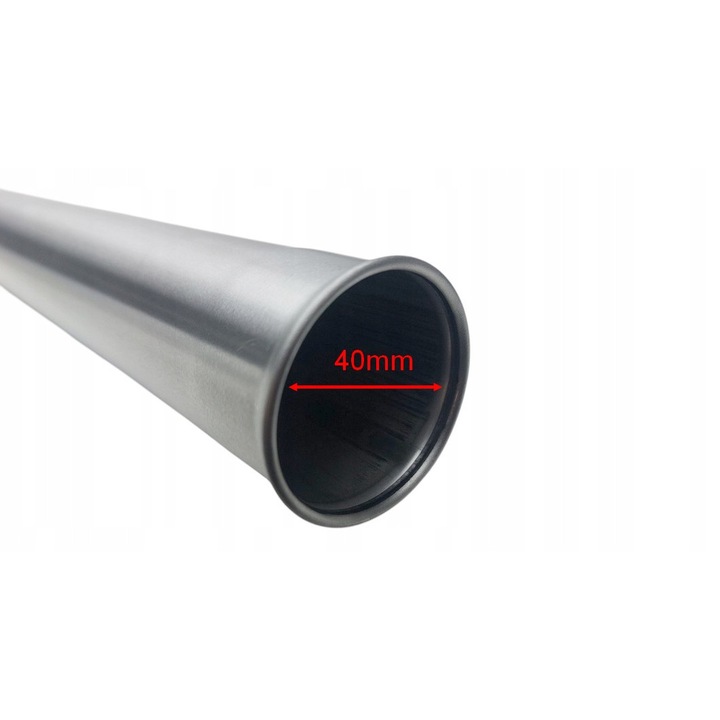 Teavă Inox 40mm, pentru aspiratoare, lungime 550mm, set 2 bucăți