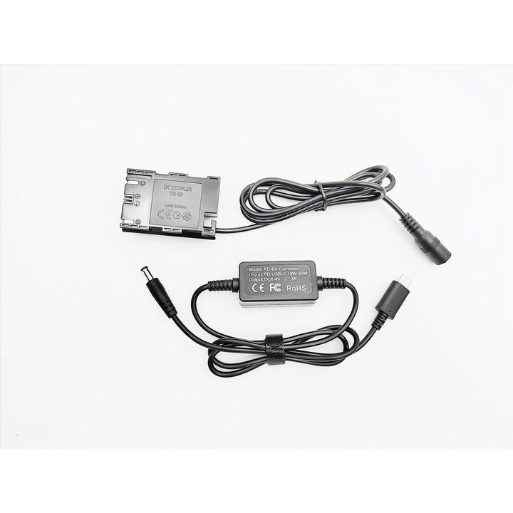 LP-E6 Canon DR-E6 Dummy Akkumulátor DC COUPLER FULL DECODED TYPE-C Tápellátás