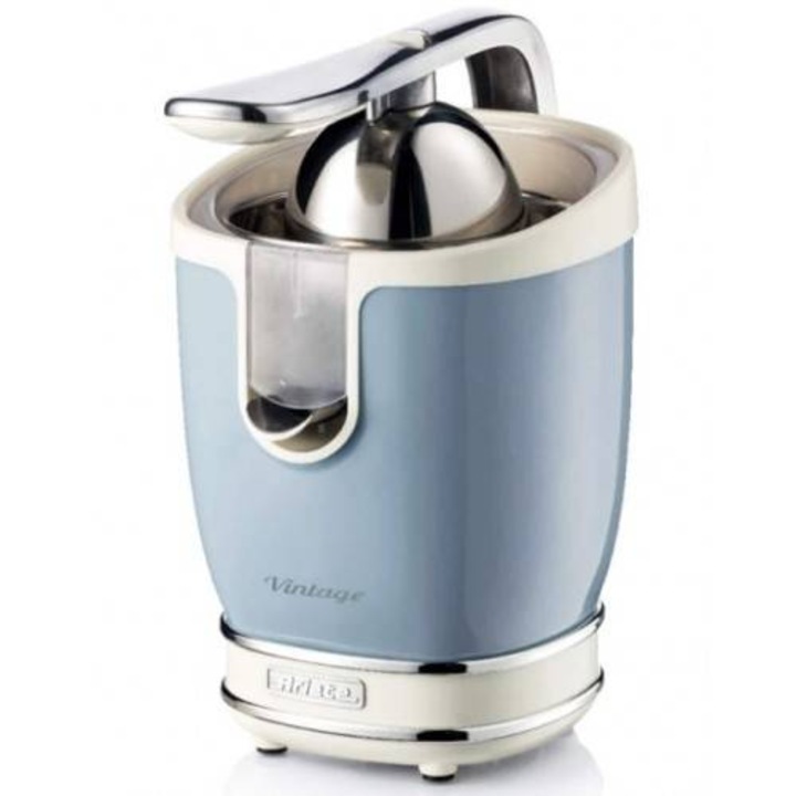 Storcator Citrice Ariete Putere 85W Inox Maner Spremiagrumi Vintage Crem/Bleu