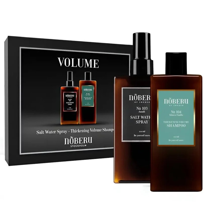 Set cadou sampon si sea salt Noberu Volume Hair Grooming