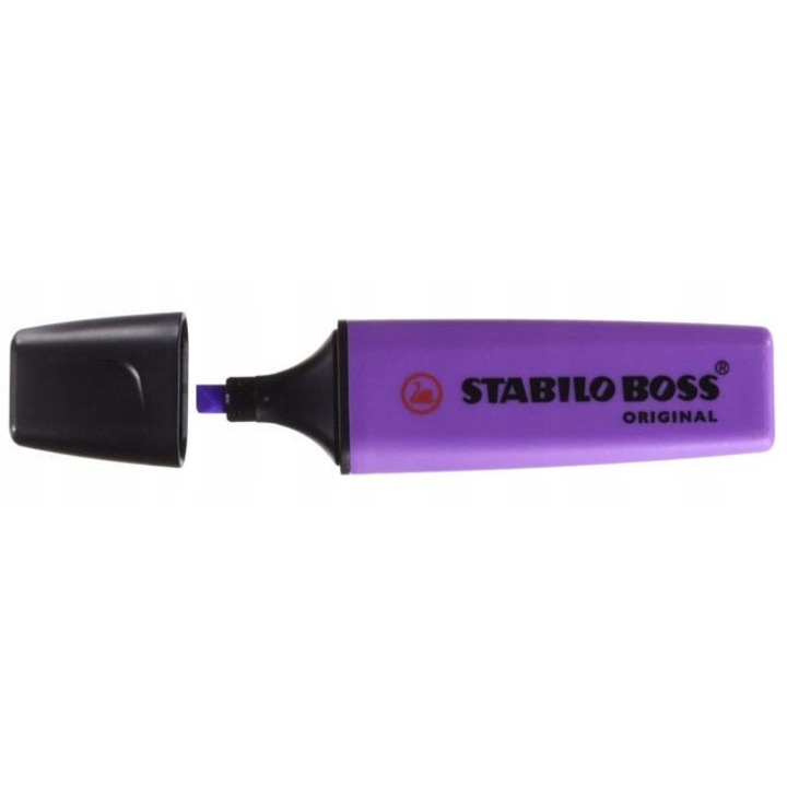 Маркер Stabilo BOSS, виолетов, заострен връх, 2-5мм