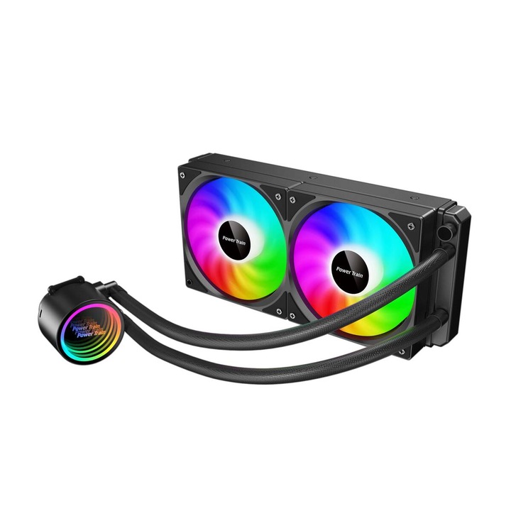 Cooler Procesor Power Train DL-240A ARGB Negru