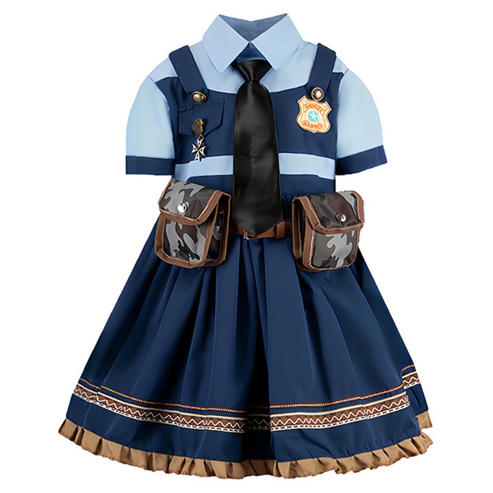 Costum de printesa, Zootopia, costum de ofiter de politie pentru fete, 160cm