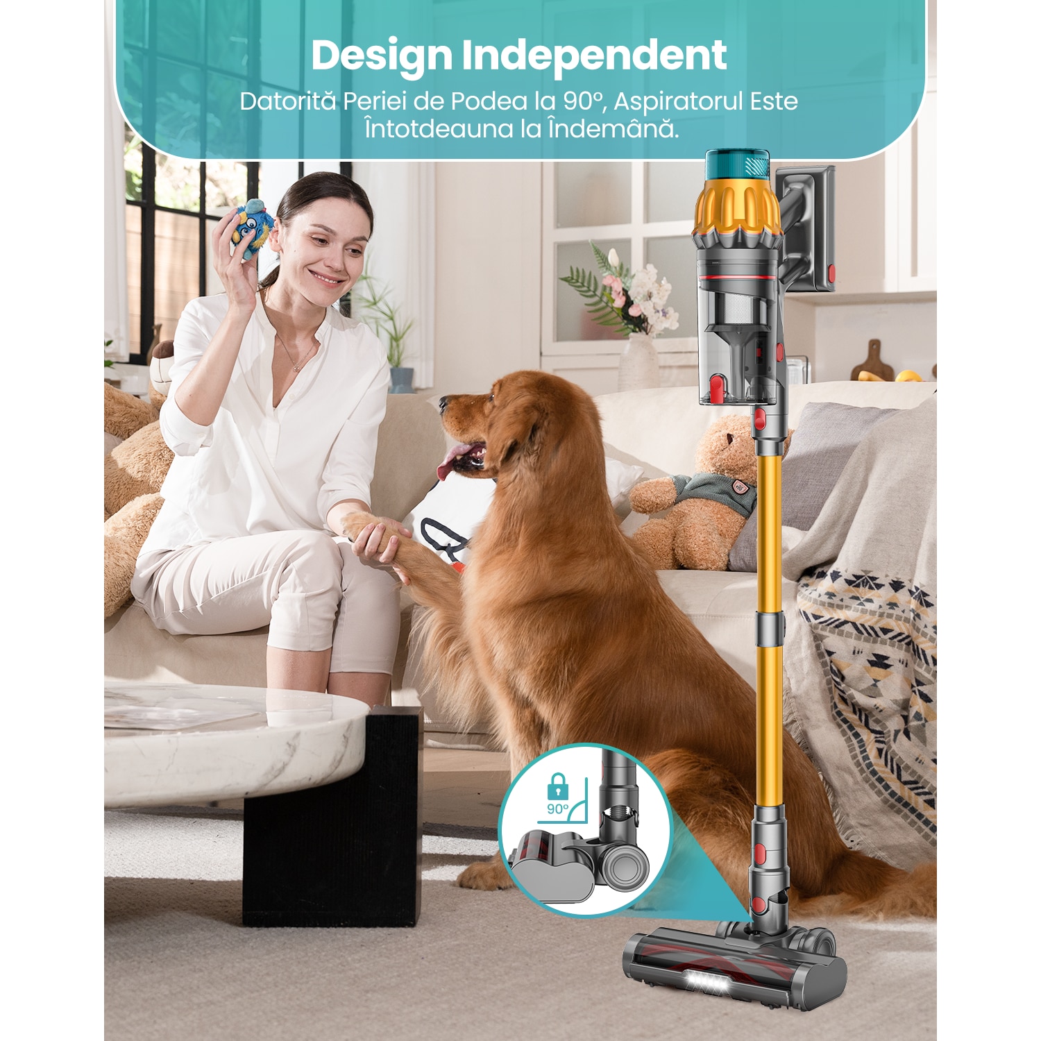 Aspirator Vertical Fara Fir MAUOKE® V17MAX, 85kPa, 80min, HEPA